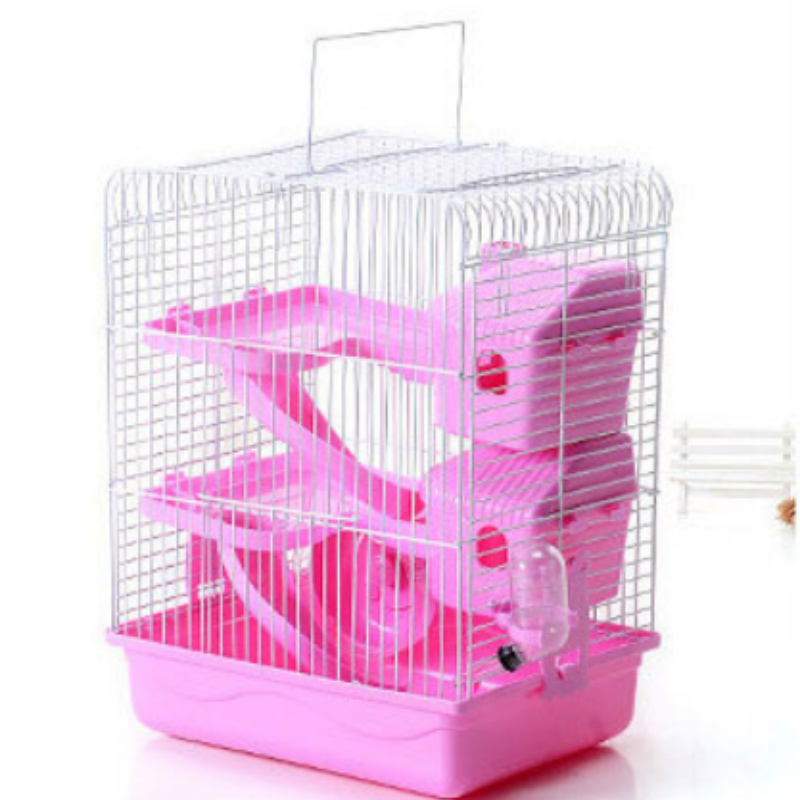 Premium Hamster Space Home Cage Enclosure - Pink (big) image