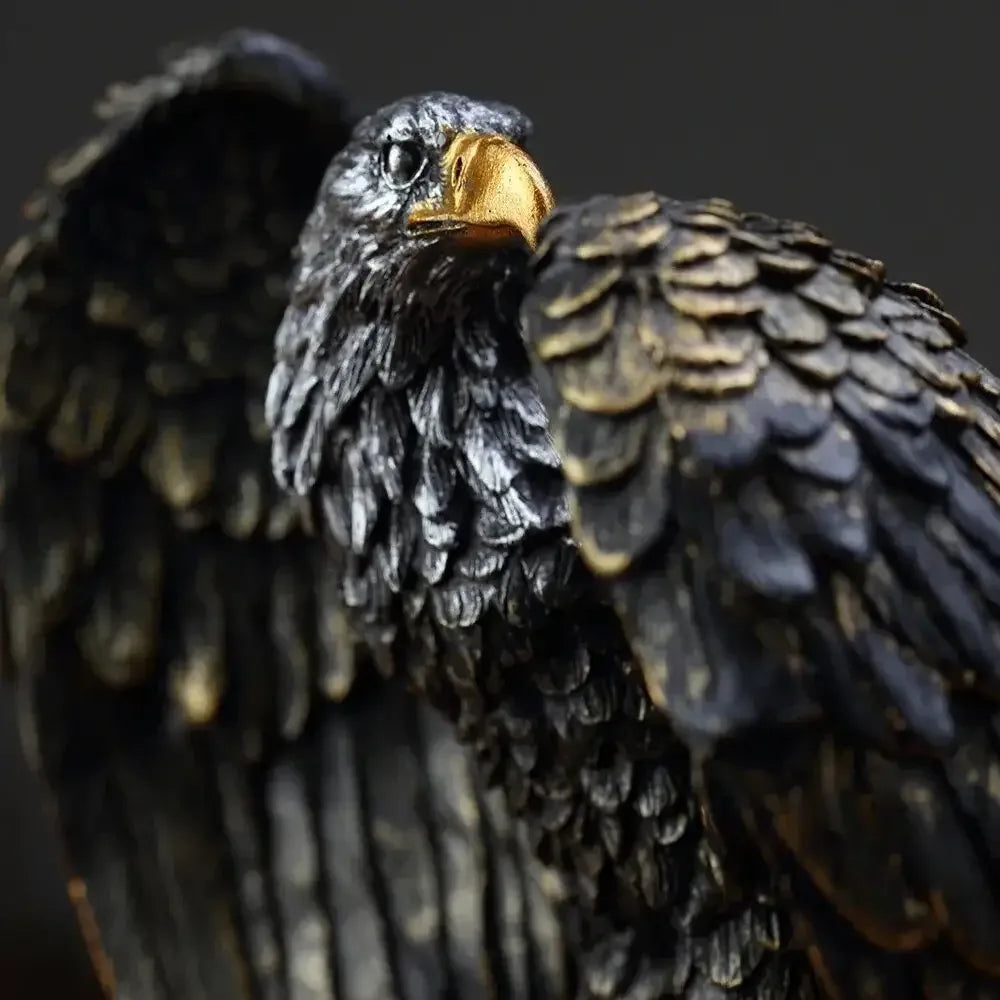 Bronze Resin Eagle Collectible Decorative Eagle Statue