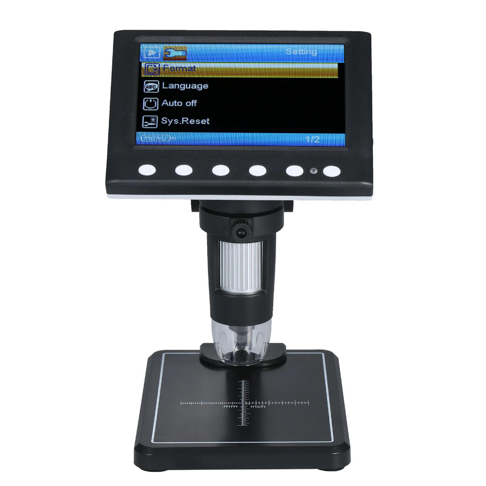 Scientific USB / Digital Electron Microscope - Rectangular Base image