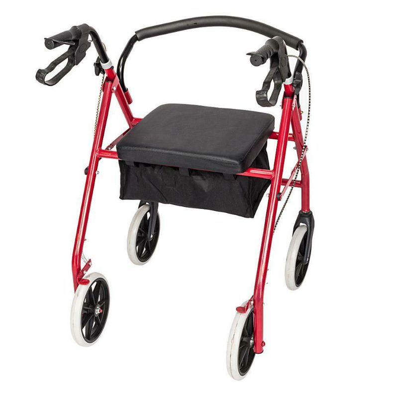 Foldable Senior Rolling Walker With Seat And Wheels image 2