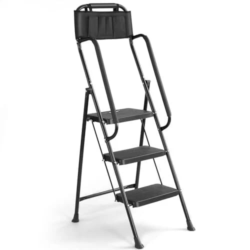 3 Step Stool Ladder With Handrails 330 Lbs image 2