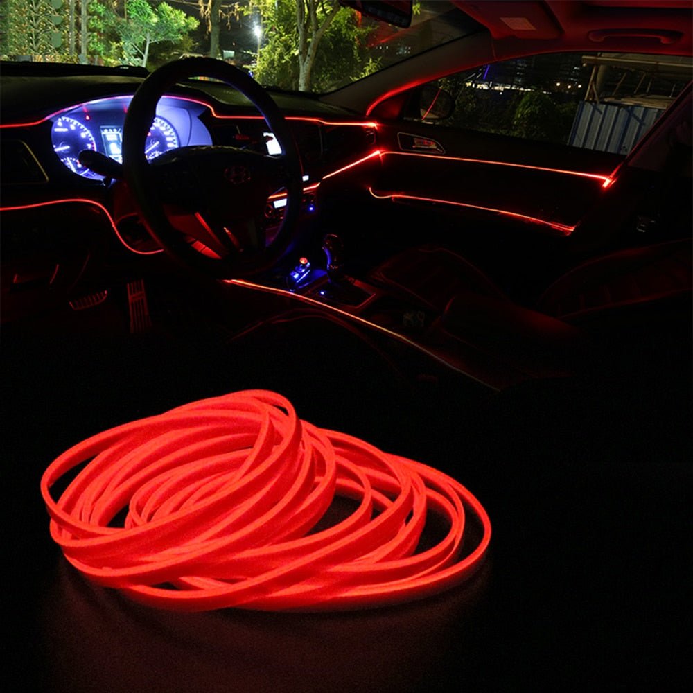 Car Interior LED Ambient Lights - Red image
