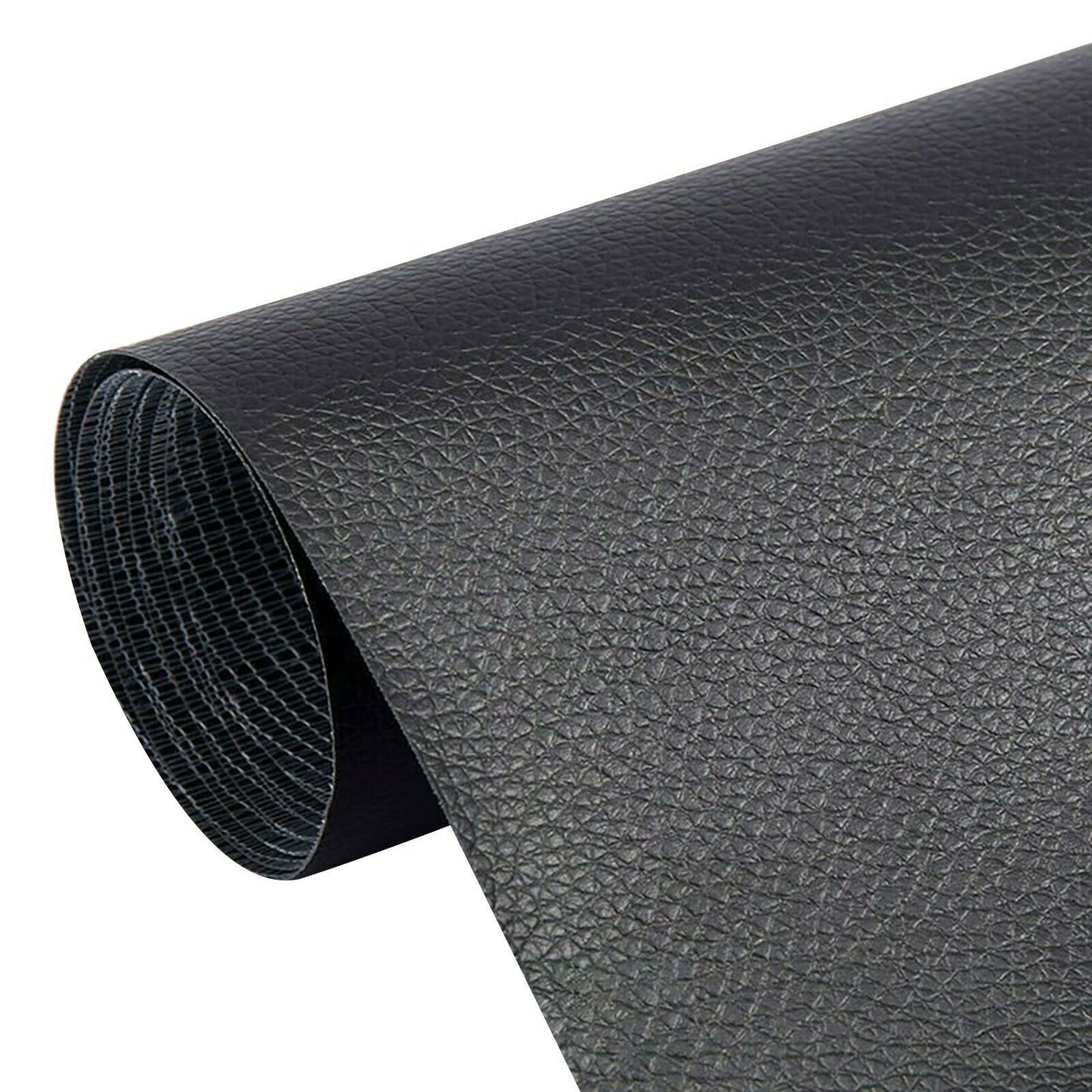 Self-Adhesive Leather Repair Patch Stick on Sofa Repairing Car Bag Seat - Black, 50X137cm image