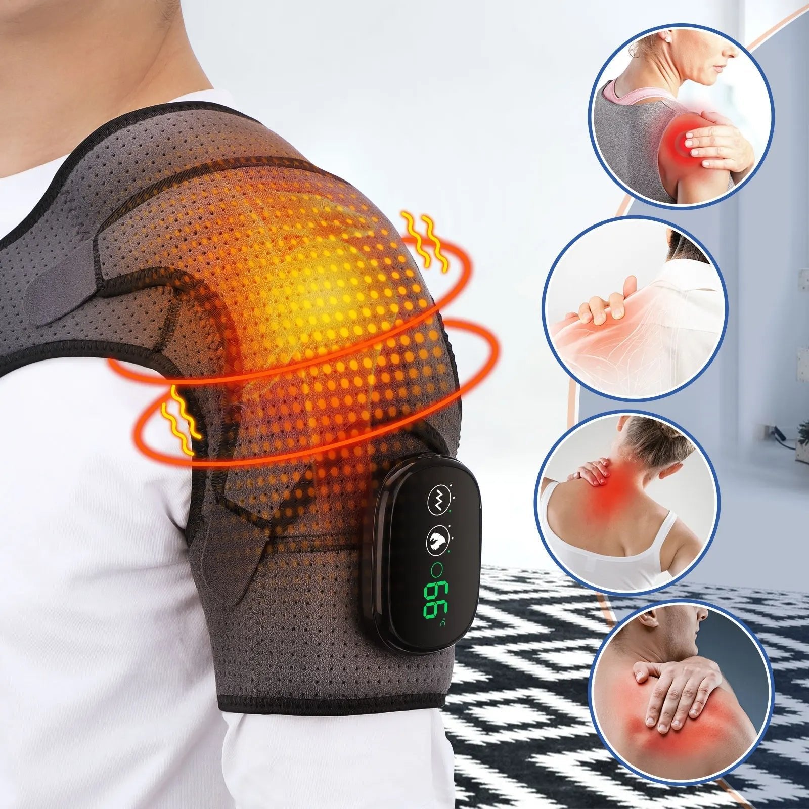 Shoulder Massager with Heat and Vibration Massage image 0