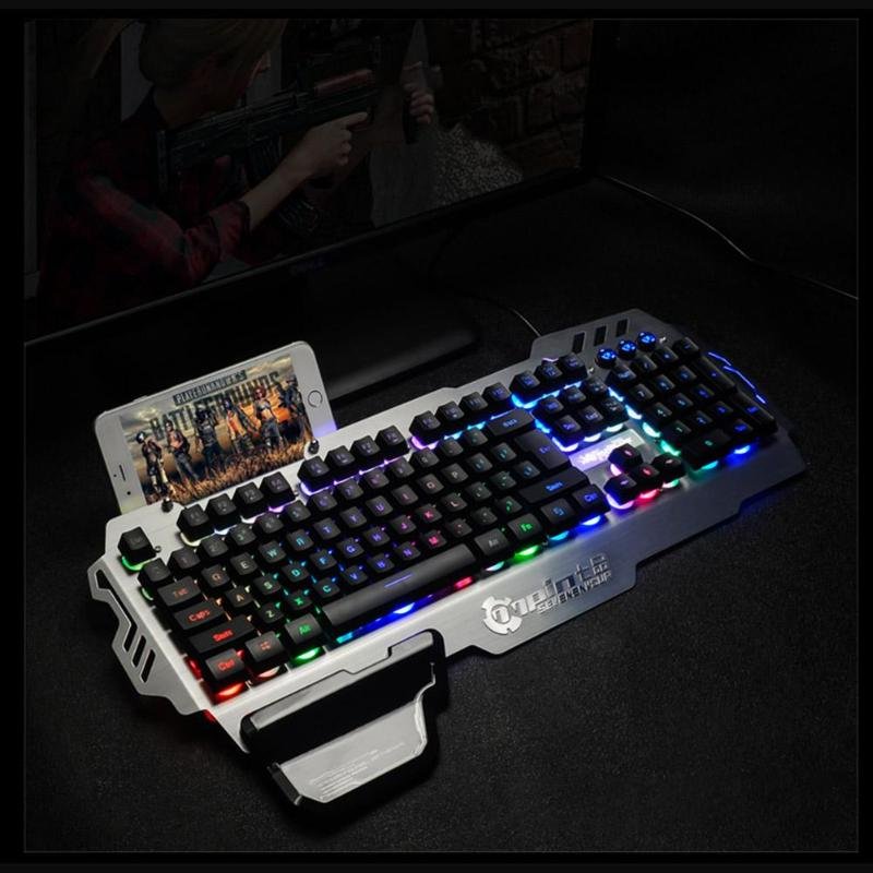 Premium Light Up PC RGB White Gaming Keyboard image 2