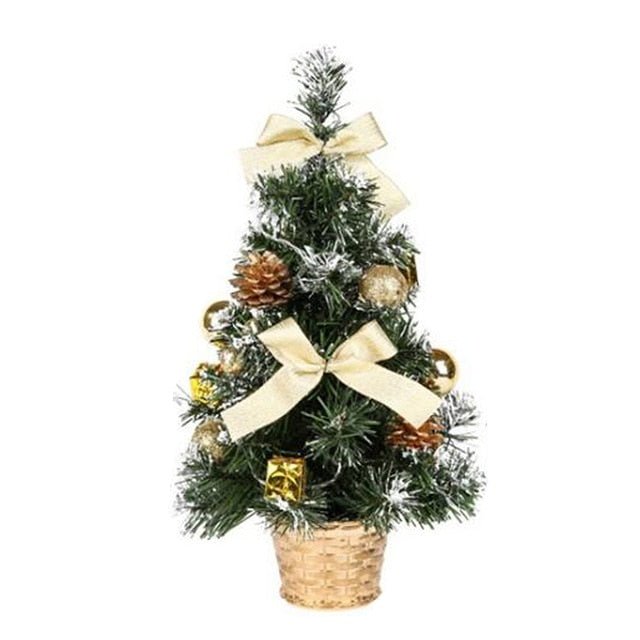 Small Prelit Artificial Tabletop Christmas Tree With Lights image 3