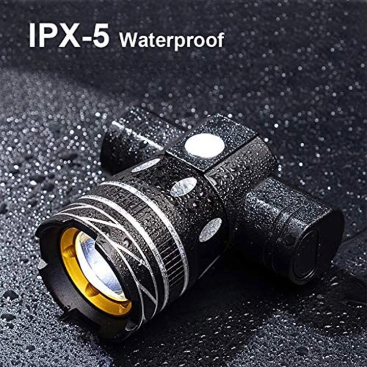 Super Bright 40000LM LED Bike Headlight – USB & Waterproof image 4