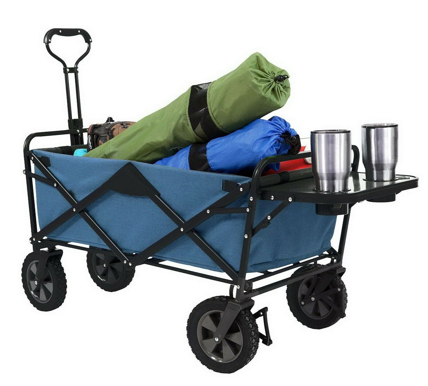 All Terrain Large Folding Collapsible Beach Wagon Cart image 4