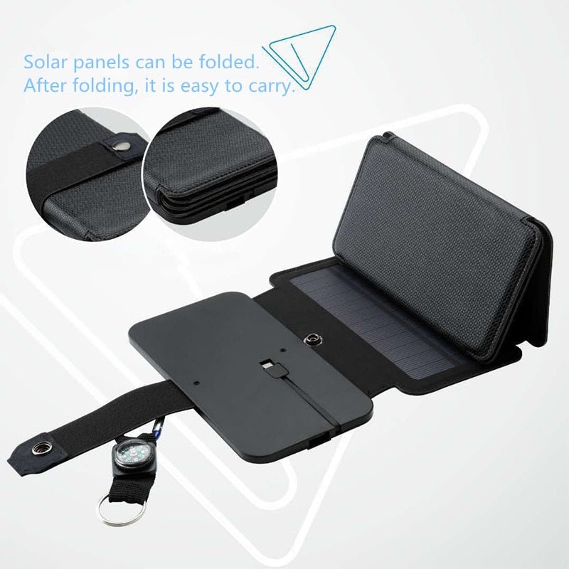 Portable Solar Powered Charger Panel Foldable image 2