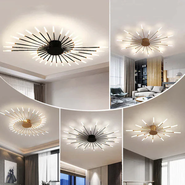 Flush Mount Ceiling Light Fireworks | Living Room/Bedroom image 2