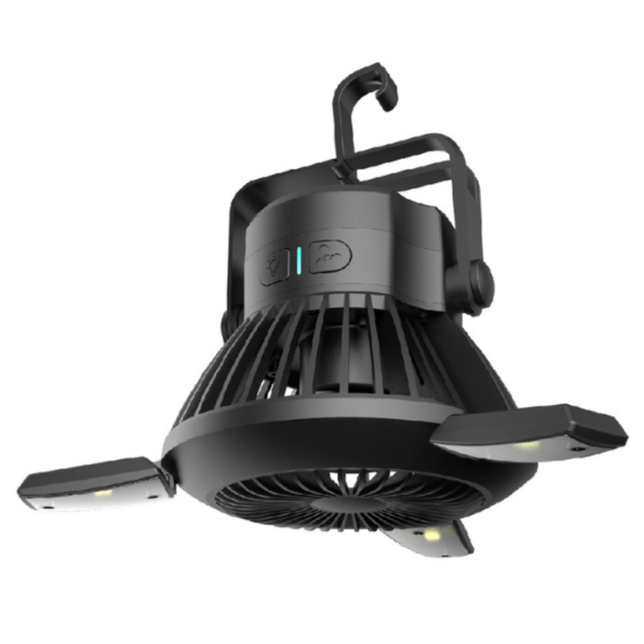 Portable Outdoor Solar Powered Camping LED Fan image 2