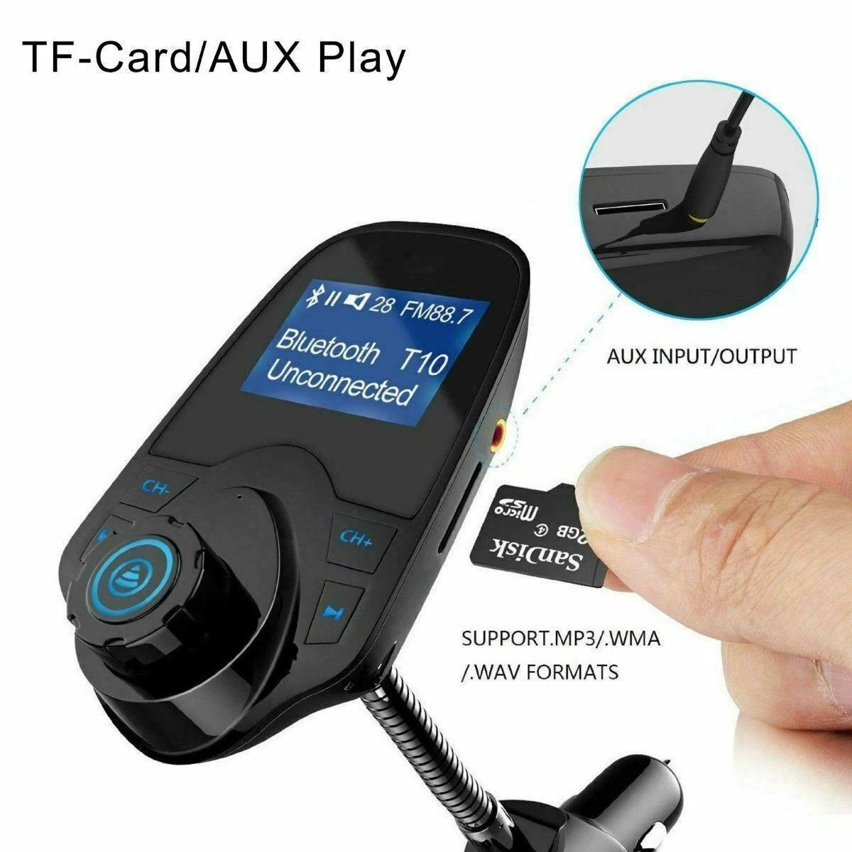 Wireless Car Bluetooth FM Transmitter image 6