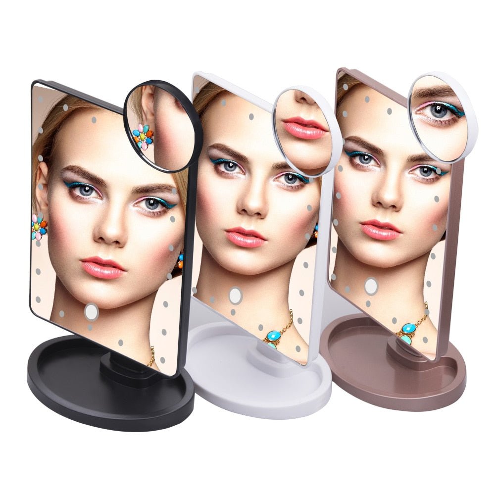 Lighted Magnifying Makeup Mirror Countertop Vanity 10X image 6