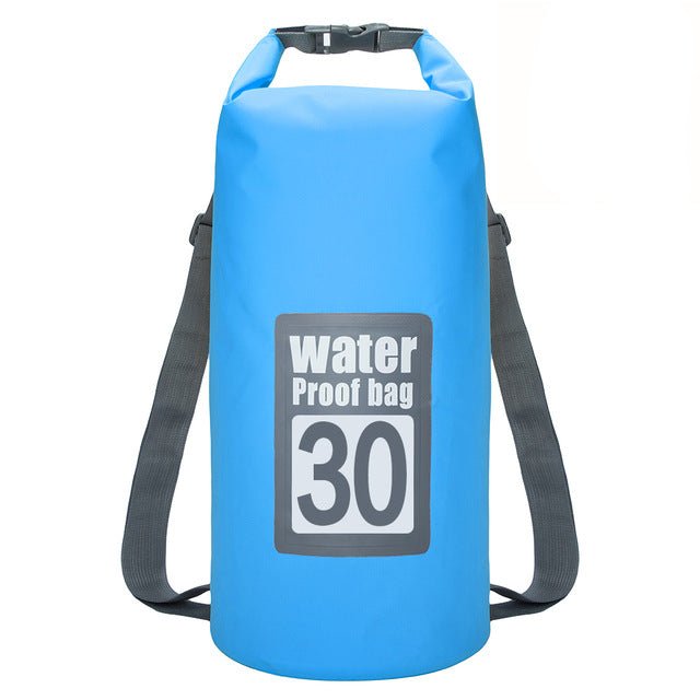 Premium Waterproof Kayaking Dry Bag Backpack - Blue Color image
