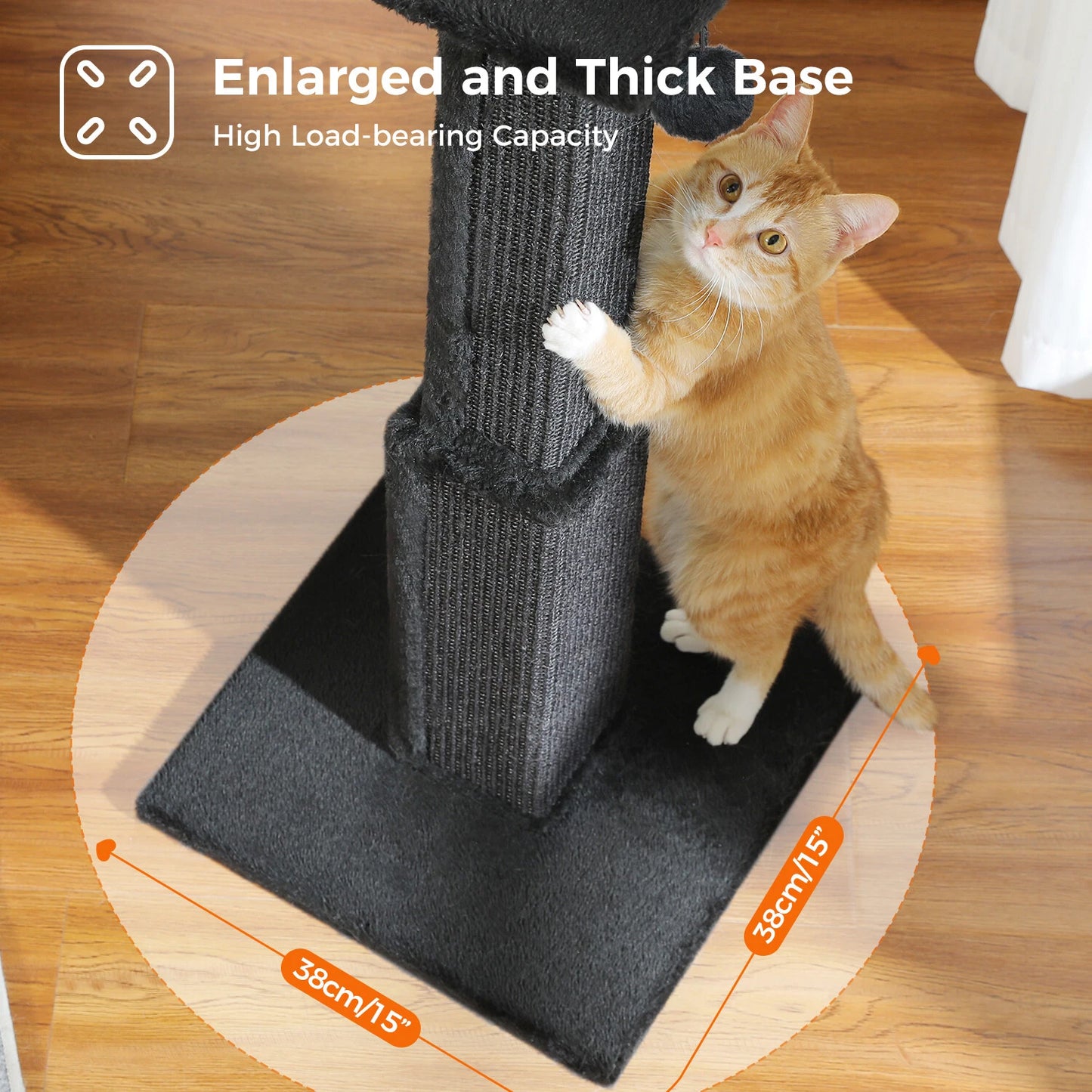 Ultimate Tall Cat Scratching Post Tower 32 in image 3