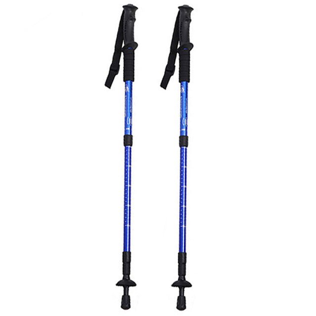 Collapsible Trekking Pole For Hiking - Blue image