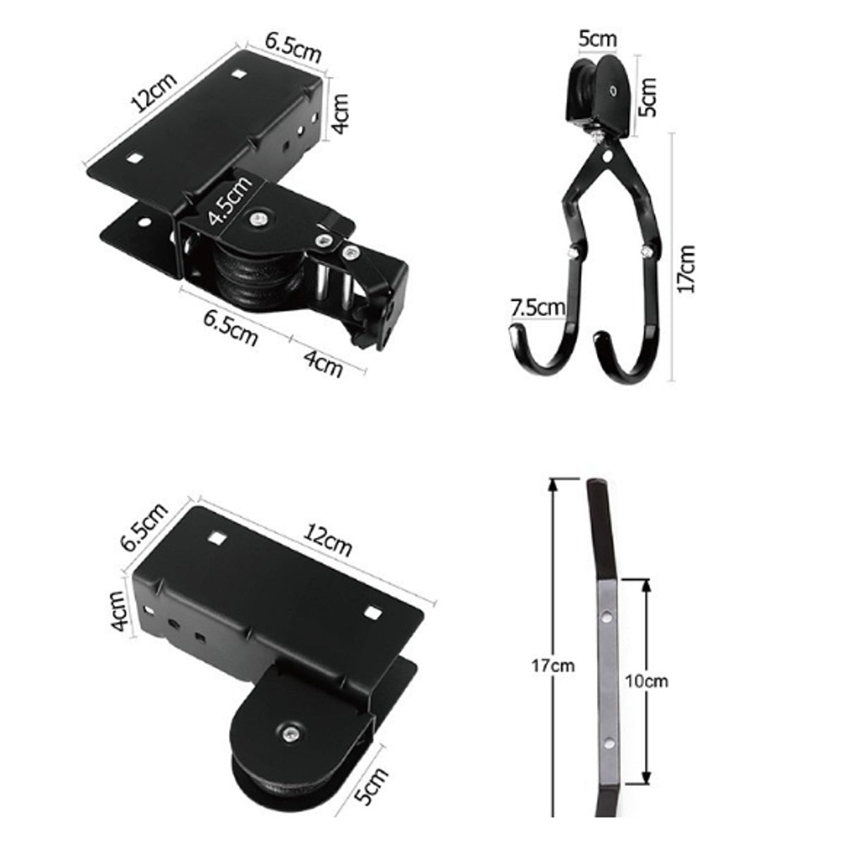 Heavy Duty Kayak Garage Wall Mount Storage Hoist Rack image 4