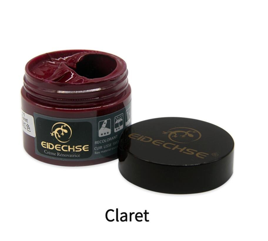 Leather Restoration Repairing Cream For Car Recoloring Kit - Claret image
