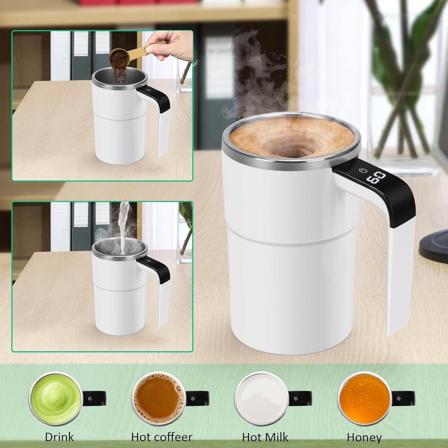 Rechargeable Self-Stirring Coffee Mug image 1