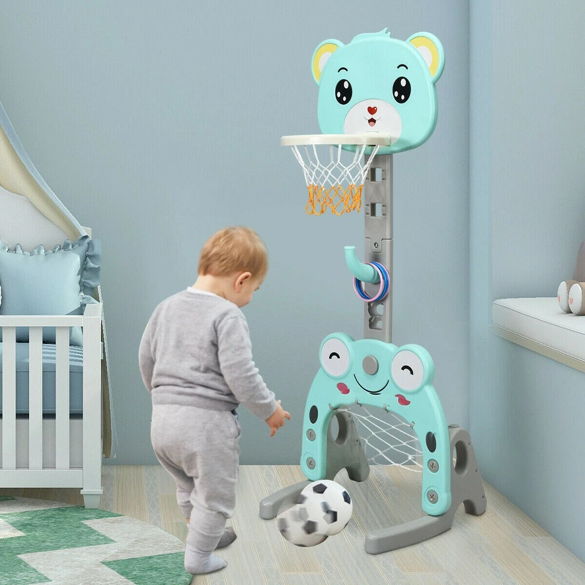 Kids 3 in 1 Indoor Basketball Hoop Goal image 0