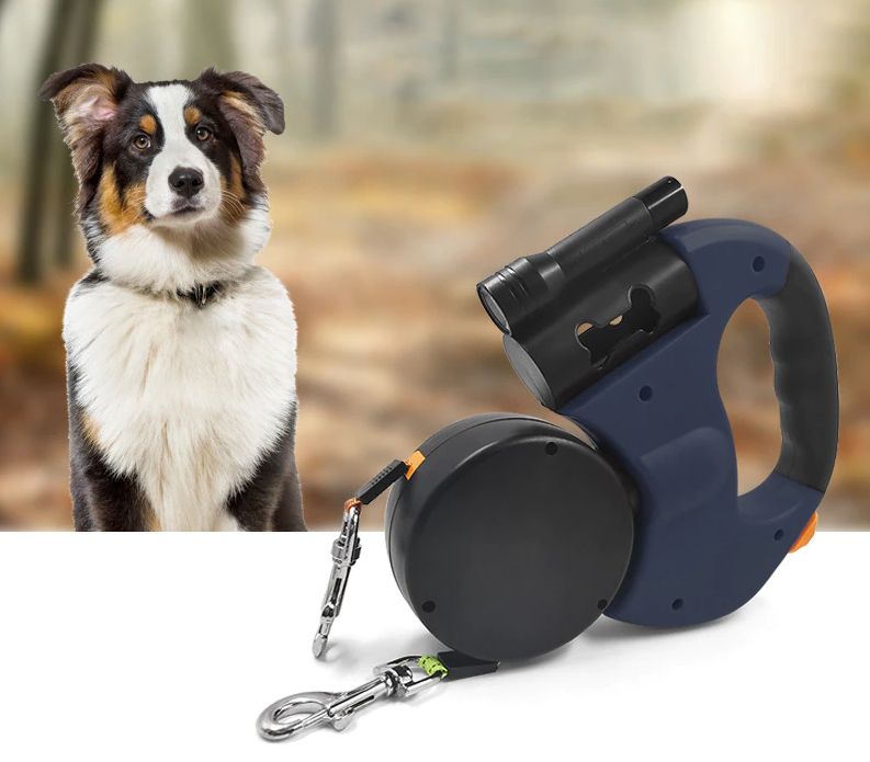 Dual Dog Rope Leash with Light Retractable image 8