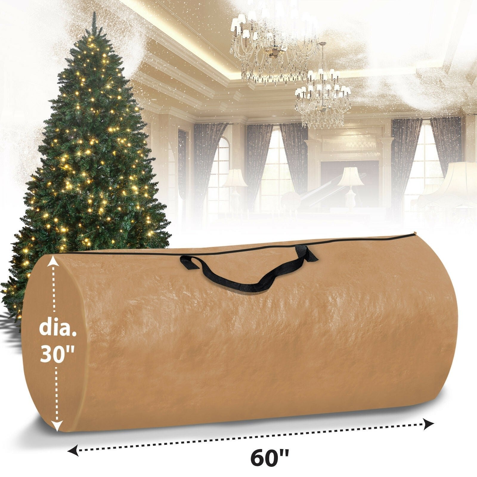 Heavy Duty Christmas Tree Storage Container Bag With Handles image 5