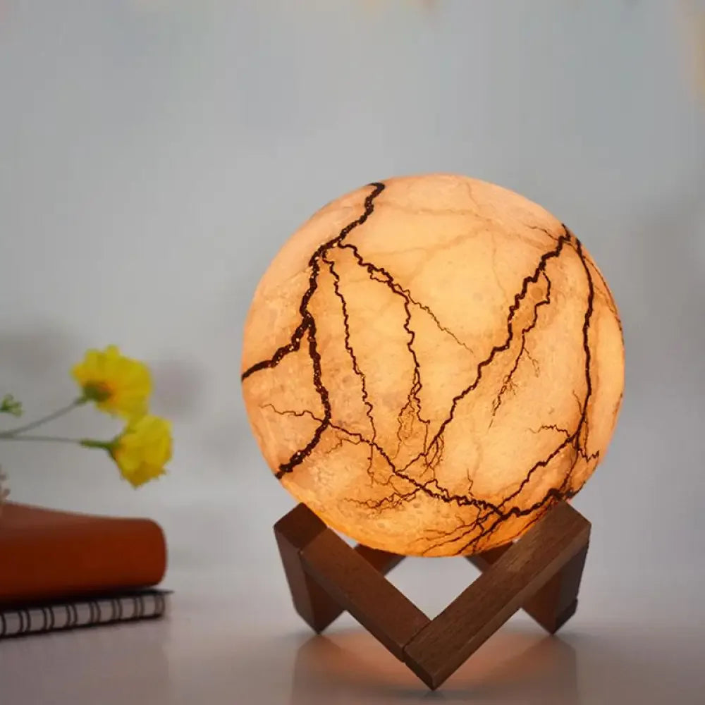 Cracked Moon Lamp