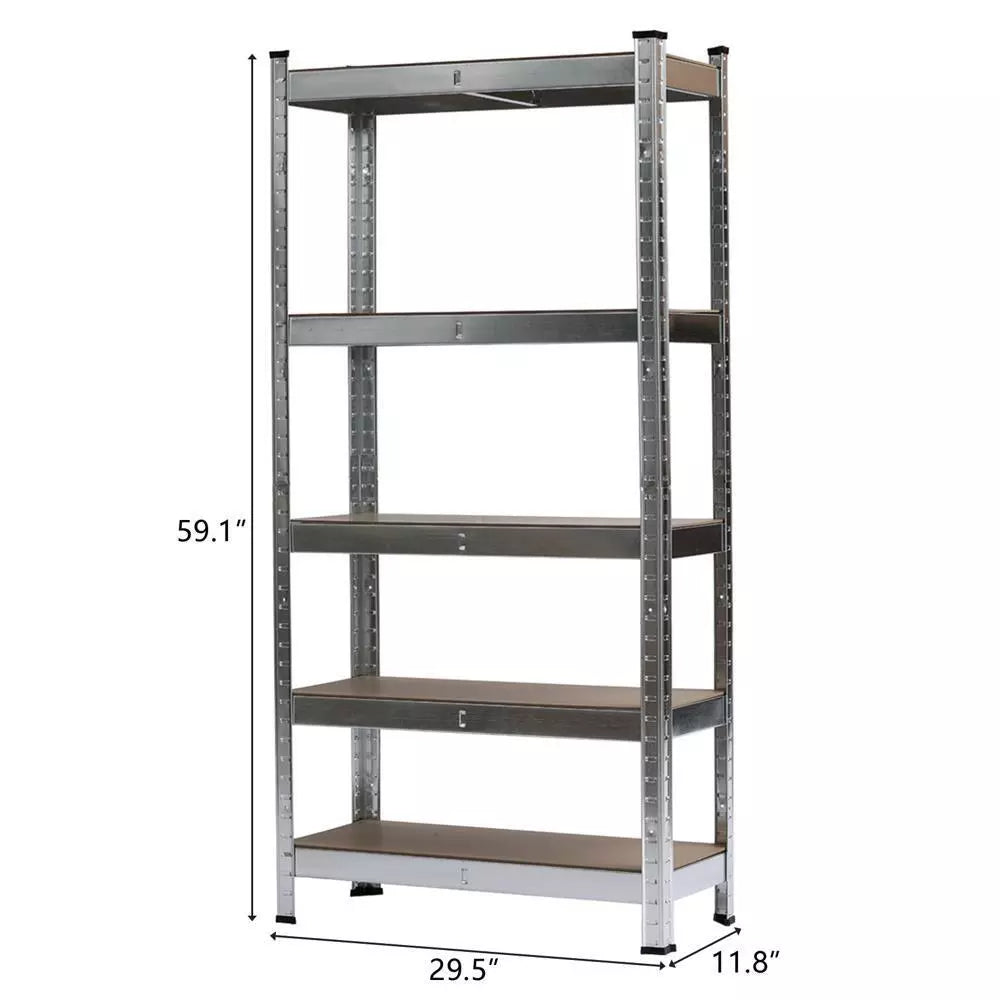 5-Tier Heavy Duty Storage Shelf Organizer Rack image 3