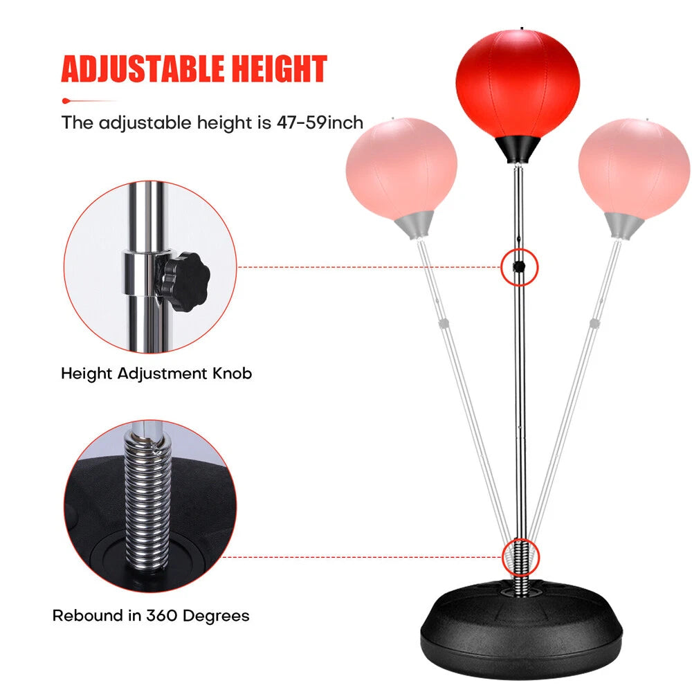 Adjustable Free Standing Boxing Reflex Punch Bag image 8