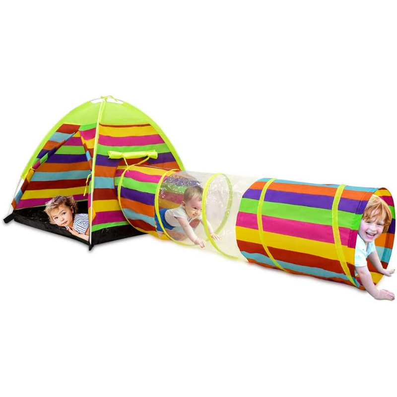 Spacious Kids Playground Play Tunnel With Tent image 4