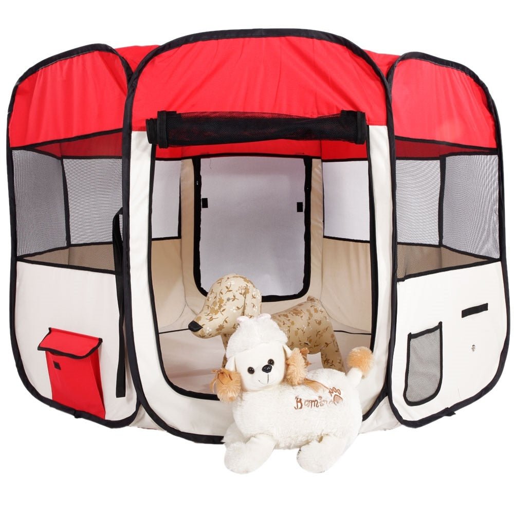 Portable Indoor Dog And Cat Playpen Kennel 35" image 0