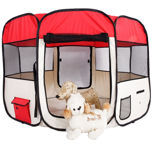 Portable Indoor Dog And Cat Playpen Kennel 35" image 0