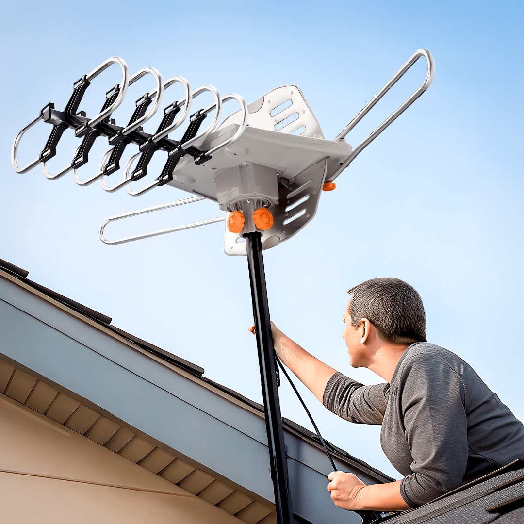 990 Mile Outdoor Amplified  HD TV Antenna UHF VHF 4k image 2