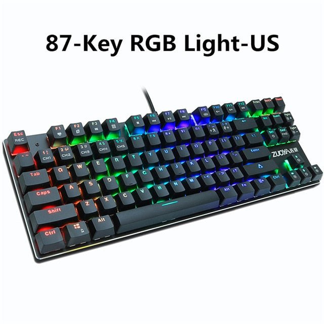 Rainbow RGB Mechanical Gaming Keyboard For PC image 1