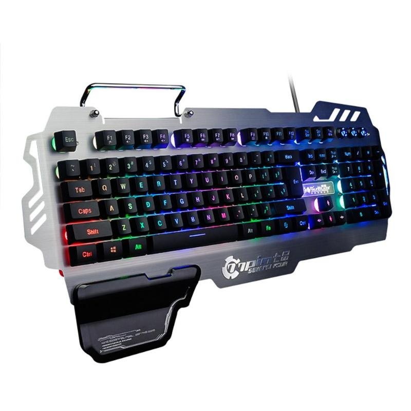 Premium Light Up PC RGB White Gaming Keyboard image 1