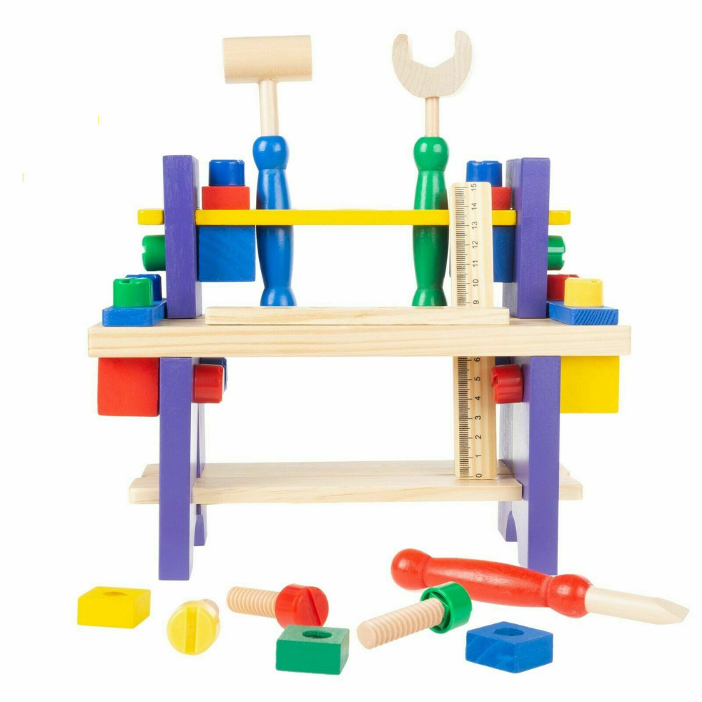 Kids Realistic Pretend Play Tool Work Bench Toy image 0