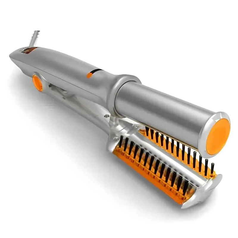 Professional 2 in 1 Rotating Iron Hair Brush image 0