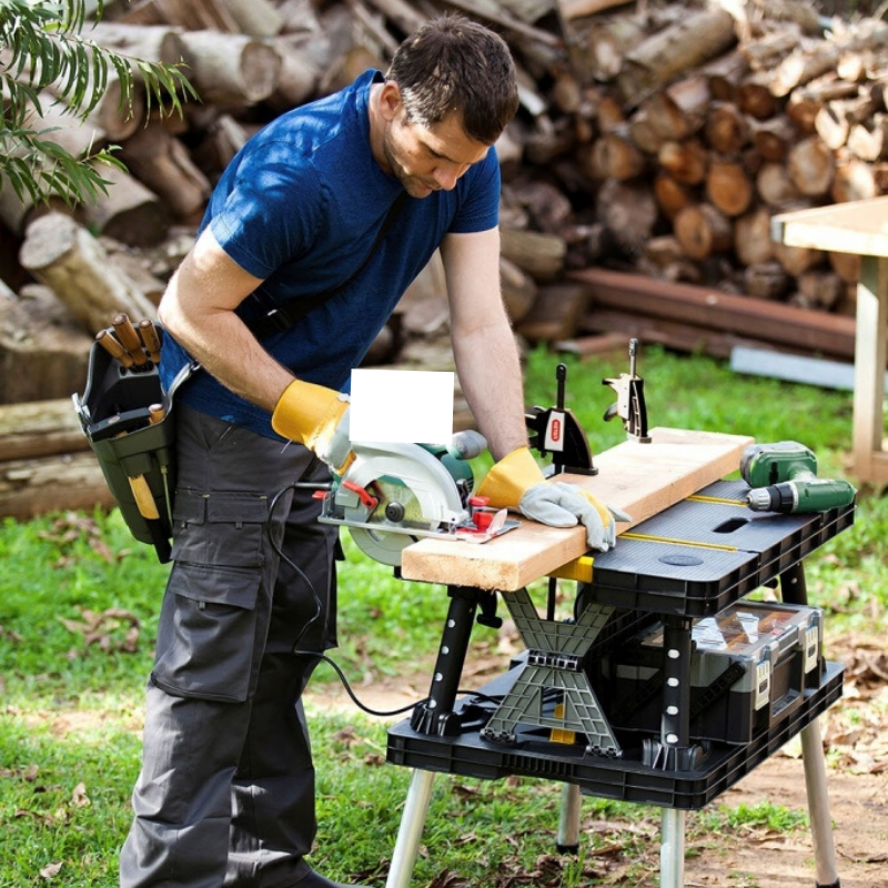 Portable Folding Miter Saw Table Station Stand image 4
