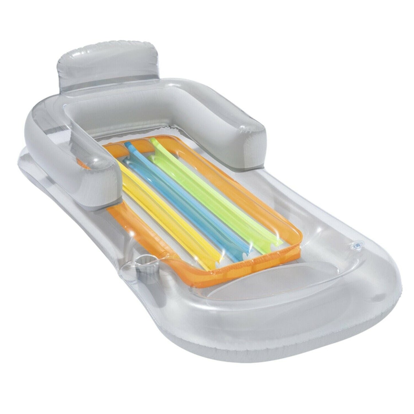 Inflatable Floating Pool Lounge Chair 59 in - White image