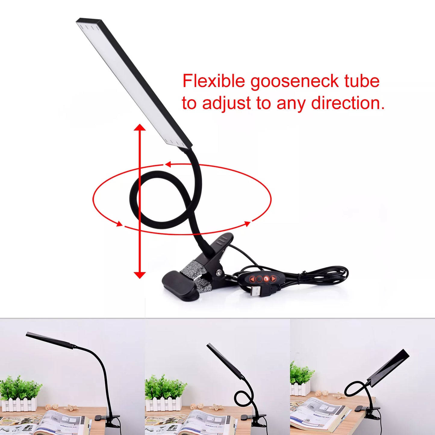 LED Desk Lamp Flexible Reading Light image 5