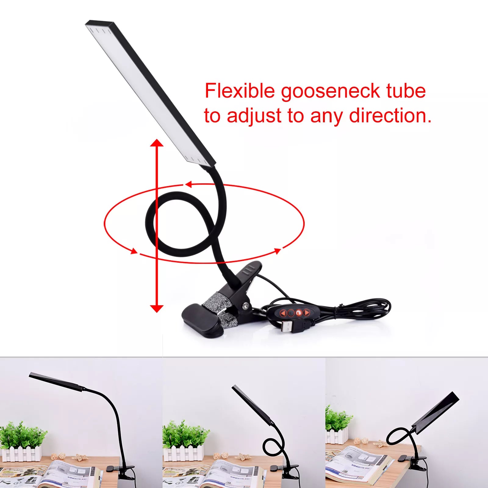 LED Desk Lamp Flexible Reading Light image 5