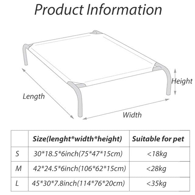 Soft Elevated Dog Cot Bed image 3
