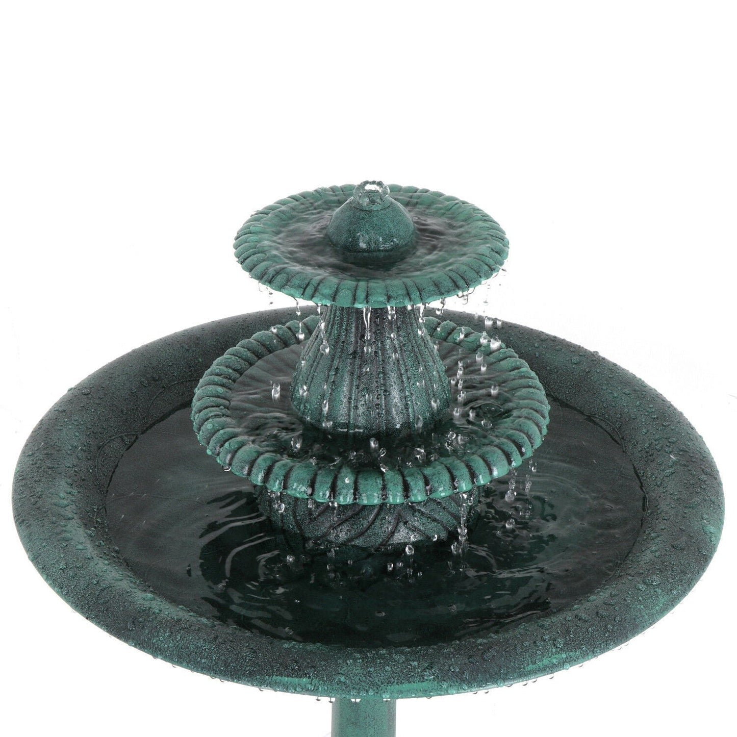 Outdoor Freestanding Bird Bath Water Fountain image 4