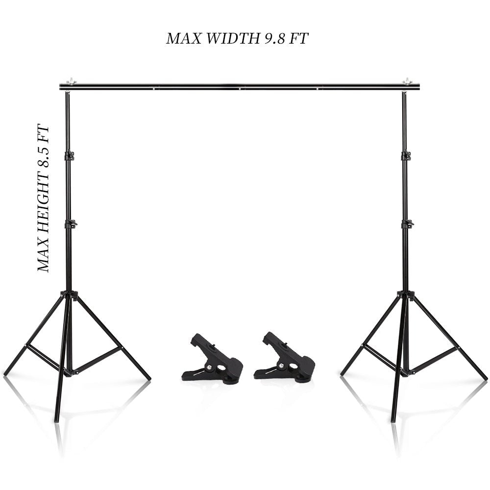 Heavy Duty Photo Backdrop Adjustable Stand Frame image 7