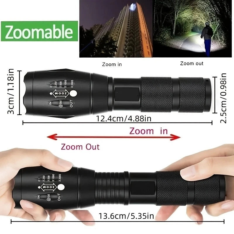 Super Bright LED Tactical Flashlight Rechargeable image 6