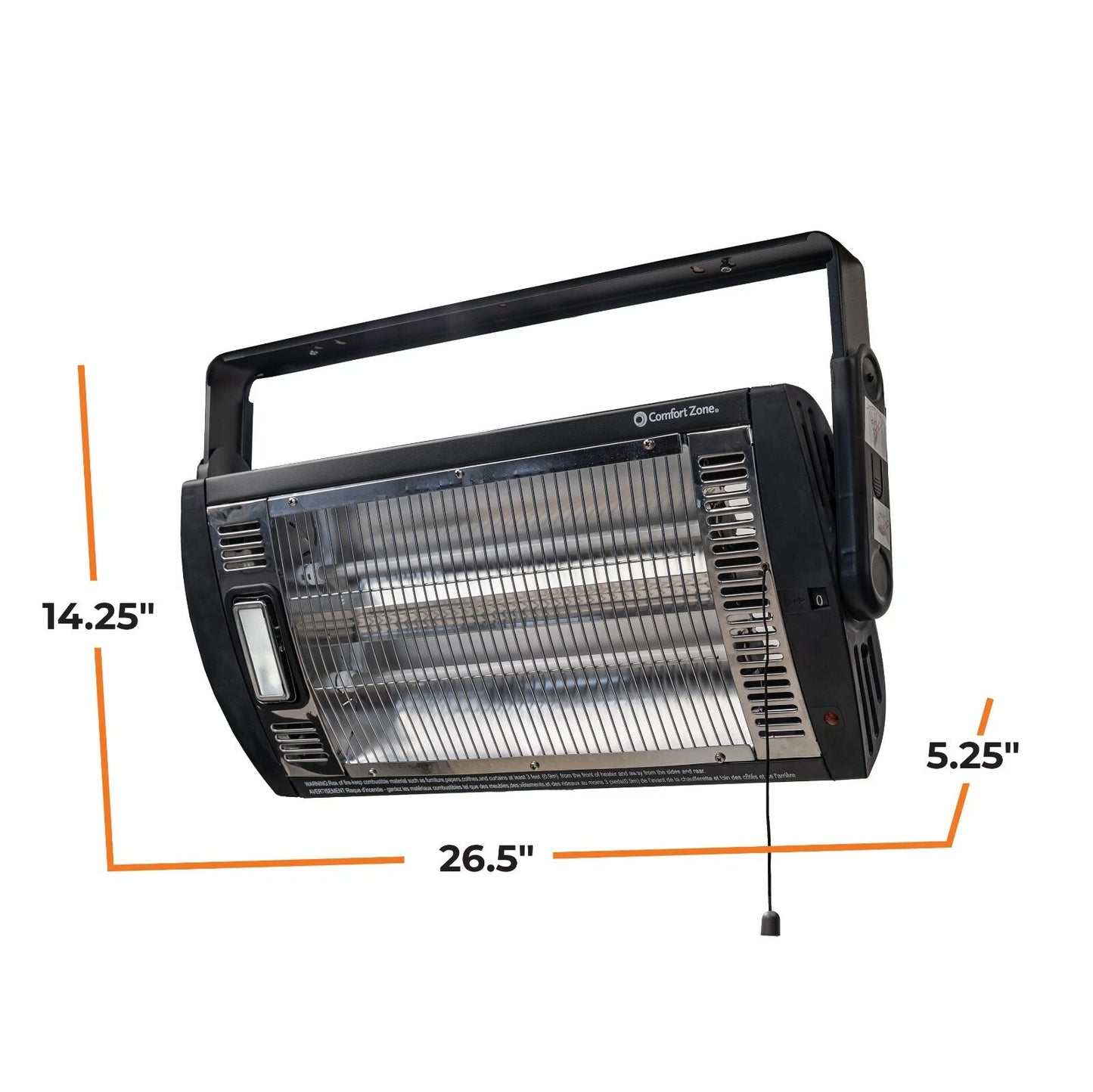 Wide Range Outdoor Electric Wall Mounted Infrared Patio Heater image 5