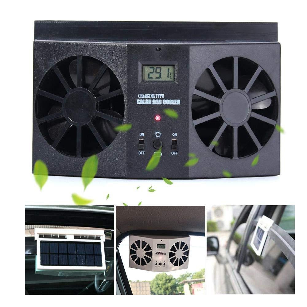 Solar Car Cooling Fan Powered Window Cooler For Interior Ventilation image 6