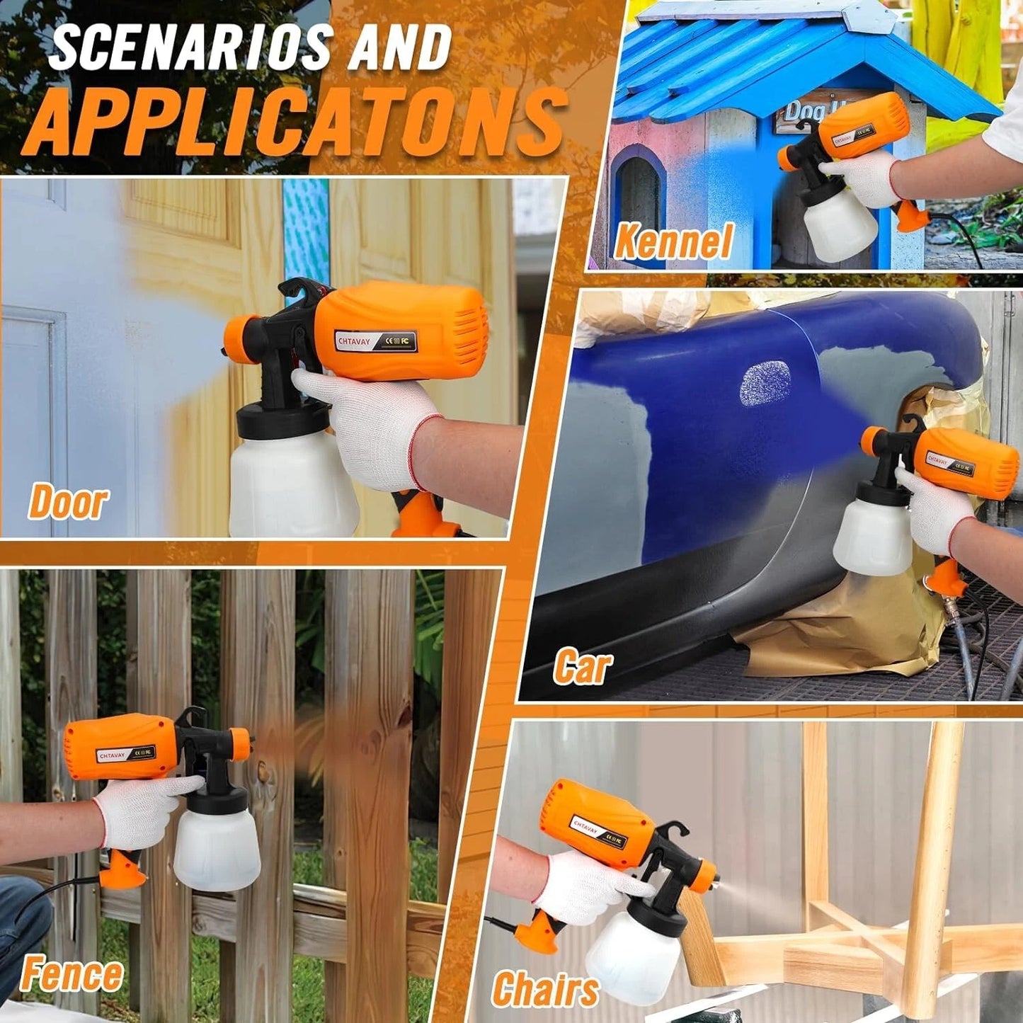 Electric Handheld Indoor House Paint Sprayer image 4