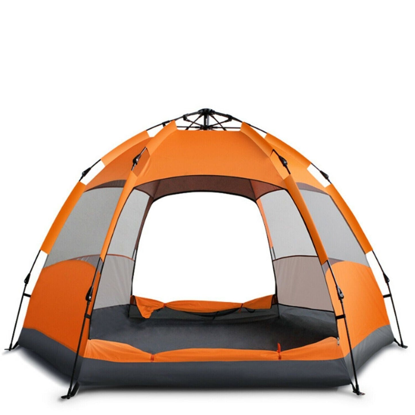 Portable Compact Pop Up Beach Shade Sun Shelter Tent - Orange (6-Person) image