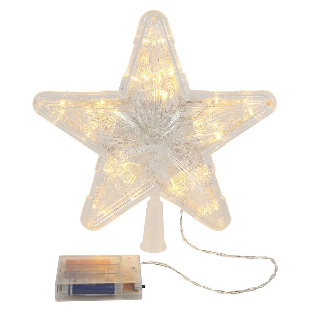 Lighted Glowing LED Christmas Tree Star Topper image 5